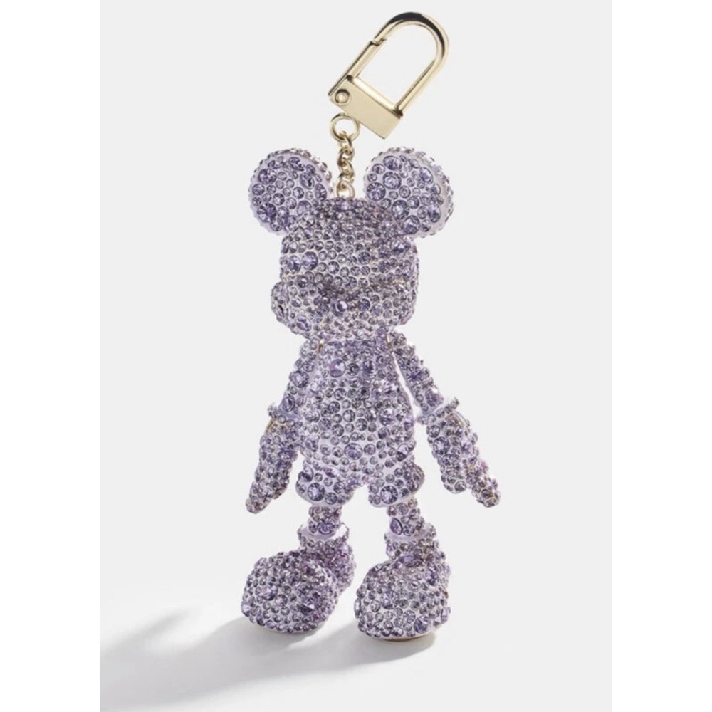 Disney x Baublebar Mickey Mouse Keychain Bag Charm - Purple Crystal Iridescent - Picture 6 of 6